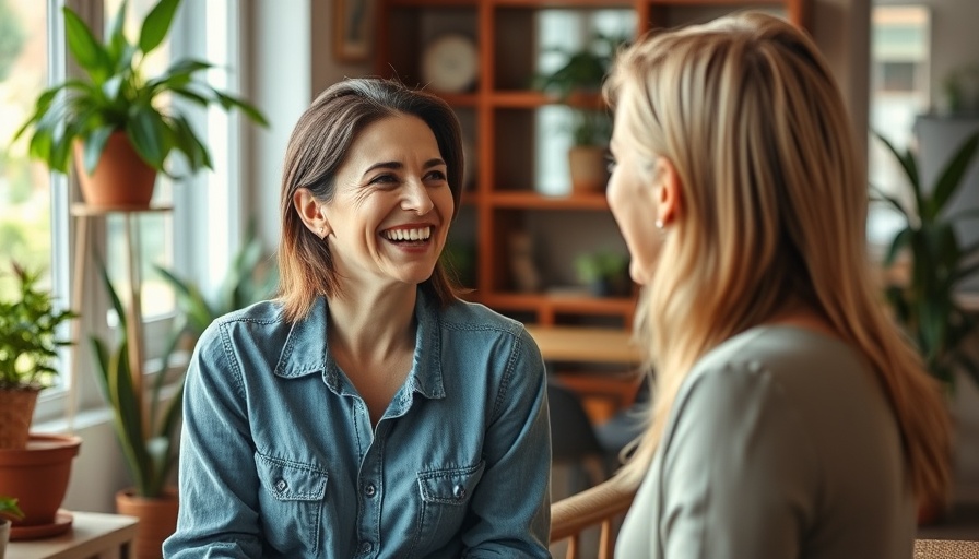 Cheerful woman indoors discussing DIY birthday celebration ideas.
