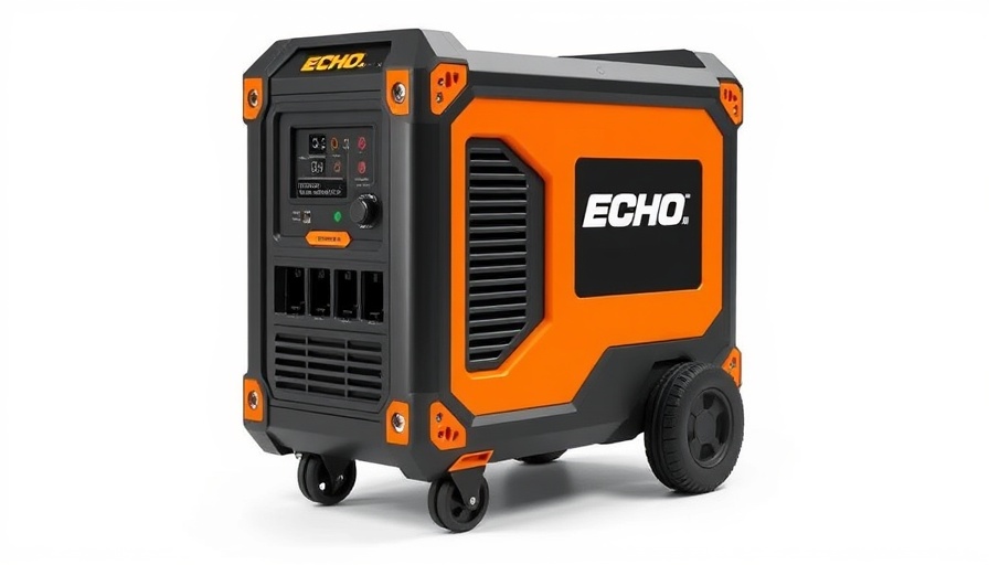 ECHO 6-Port Field Charger with sleek wheeled design.
