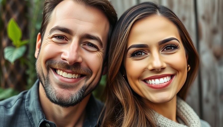 Tarek El Moussa Co-Parenting, smiling man and woman portrait