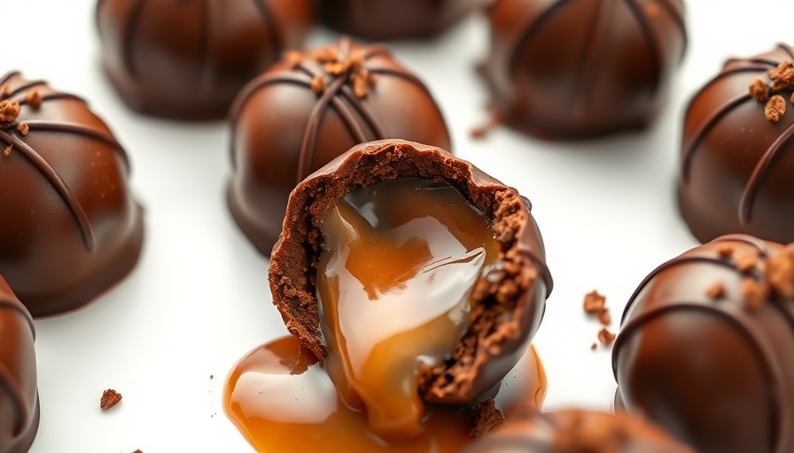 Gourmet chocolate truffles from Charlotte chocolate makers for Mother’s Day.