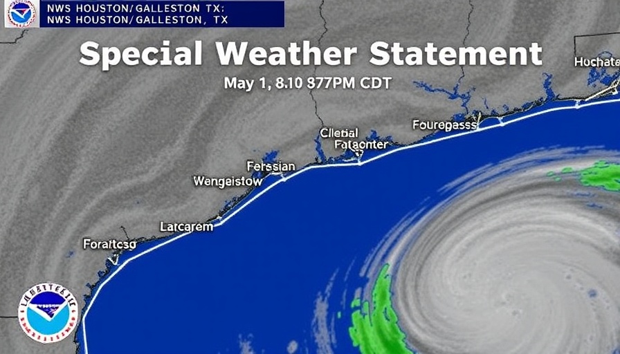 Special Weather Statement issued May 1 at 8:57PM CDT by NWS Houston/Galveston TX
