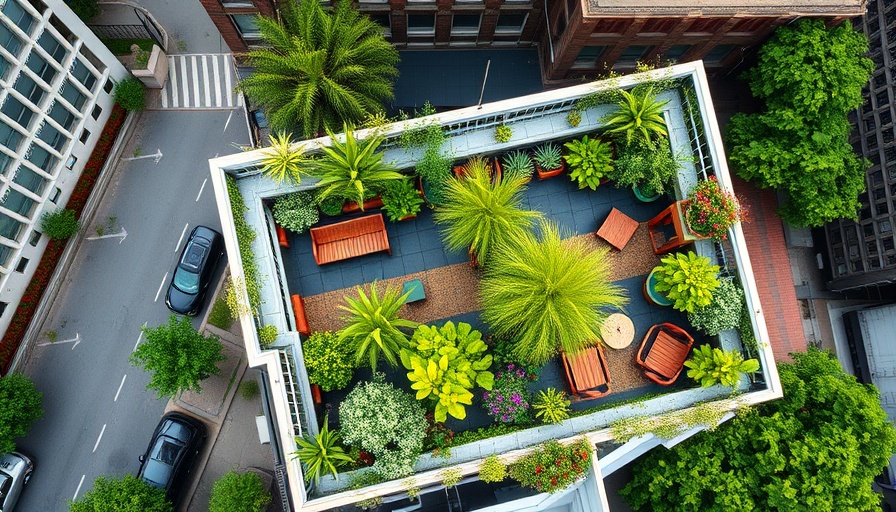 Vibrant rooftop garden inspiration with lush greenery and seating.