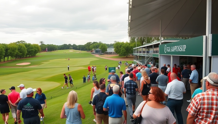 Attendees at PGA Championship event contributing to economic impact.