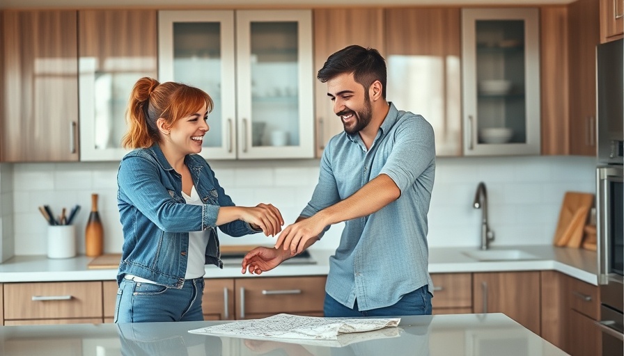 Jonathan Scott Hard Launches Relationship in kitchen renovation scene.