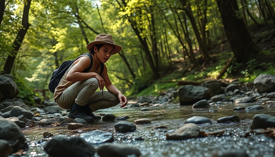 Exploring streams panning for gold during day trips from Charlotte.