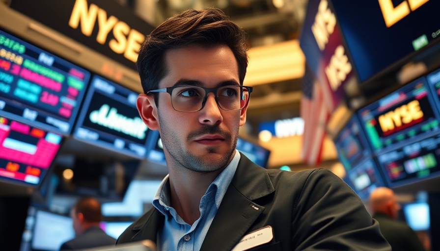 Trader examines screens showing financial data related to Trump tax bill impact on US government bonds.
