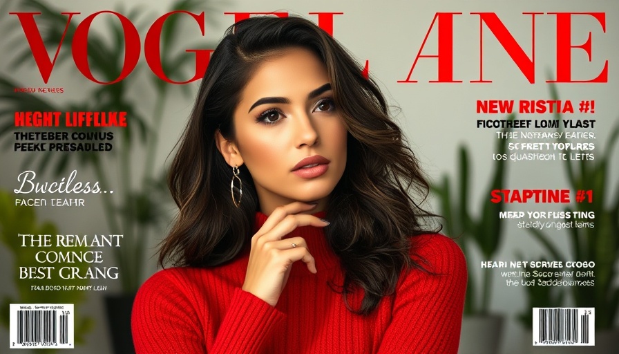 Confident woman on magazine cover related to AI Store Builder.