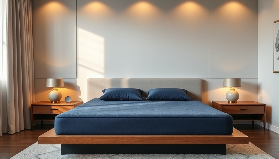 Luxury mattress showcased in elegant bedroom during Memorial Day sales.