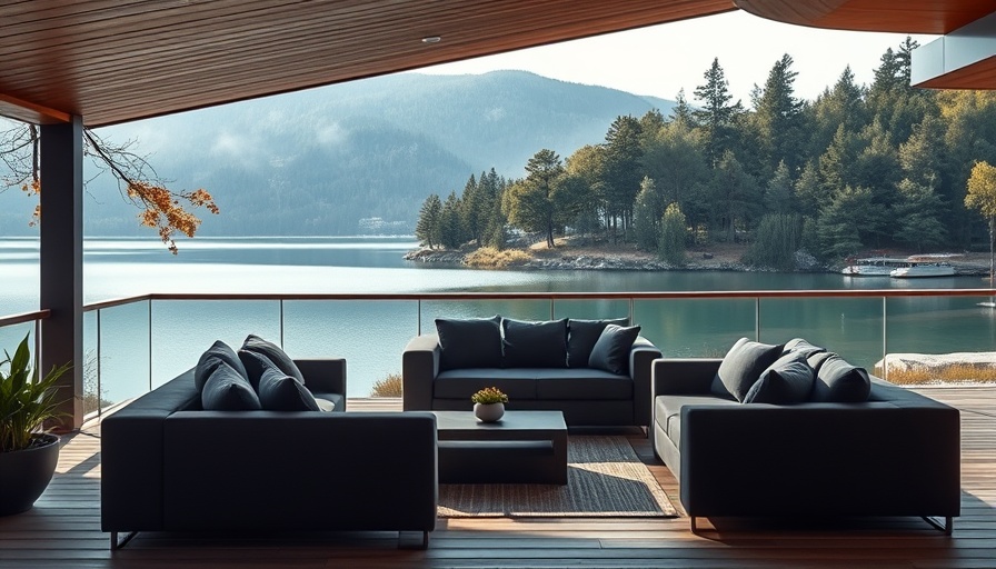 Modern patio furniture setting depicting latest backyard trends.