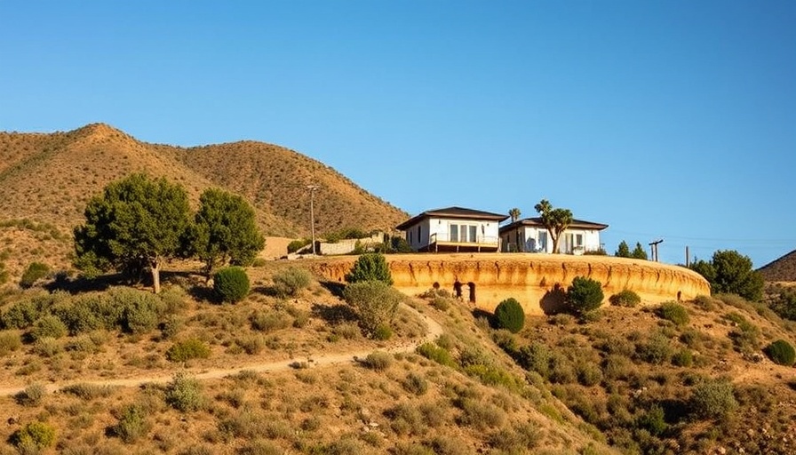 Nature defines quartet of houses on Mexican hilltop