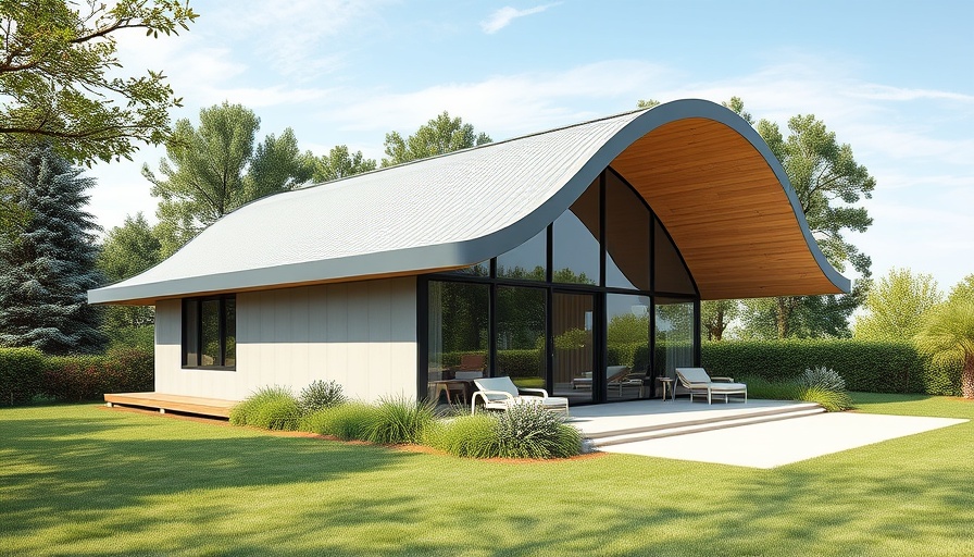 Creative reuse cabin transformation with modern design and garden.