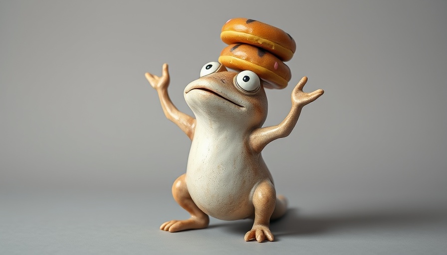 Whimsical ceramic figure from Jonathan Adler Mad World Exhibition