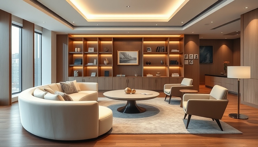 Modern luxury office interior for wealth management