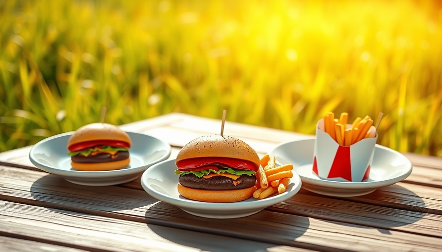 Affordable outdoor decor under $35: playful plates on wooden table.
