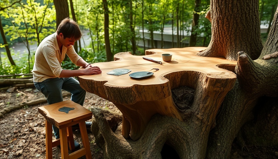 Earth to People binds timber furniture with tree sap
