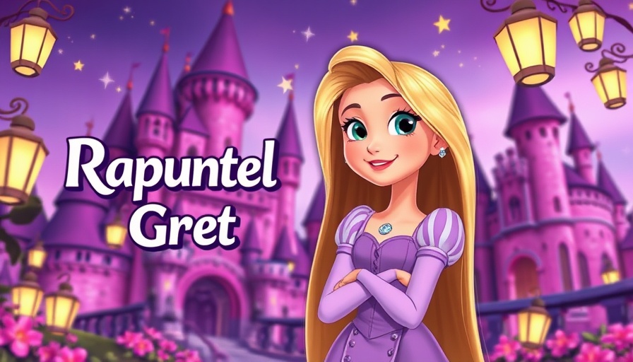Free Rapunzel Meet and Greet poster with event details.