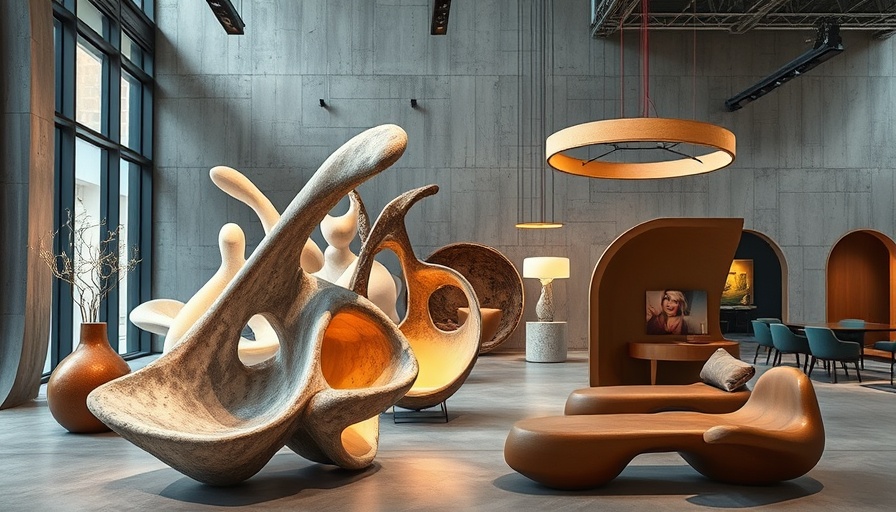 Creative sustainable design innovations in an exhibition setting.