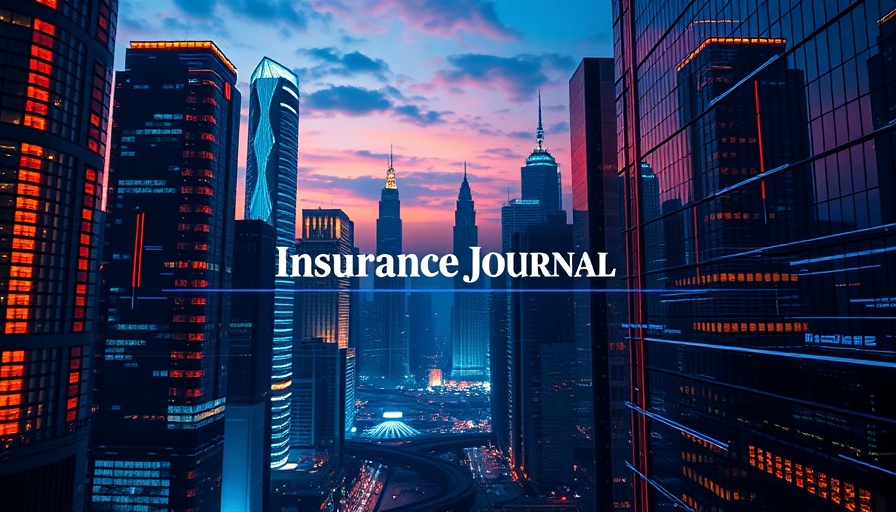 Hub International Acquires Wycoff Insurance Agency news overlay in cityscape.
