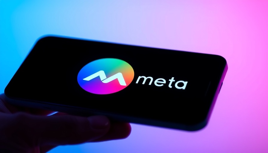 Meta AI Investment concept with vivid logo display