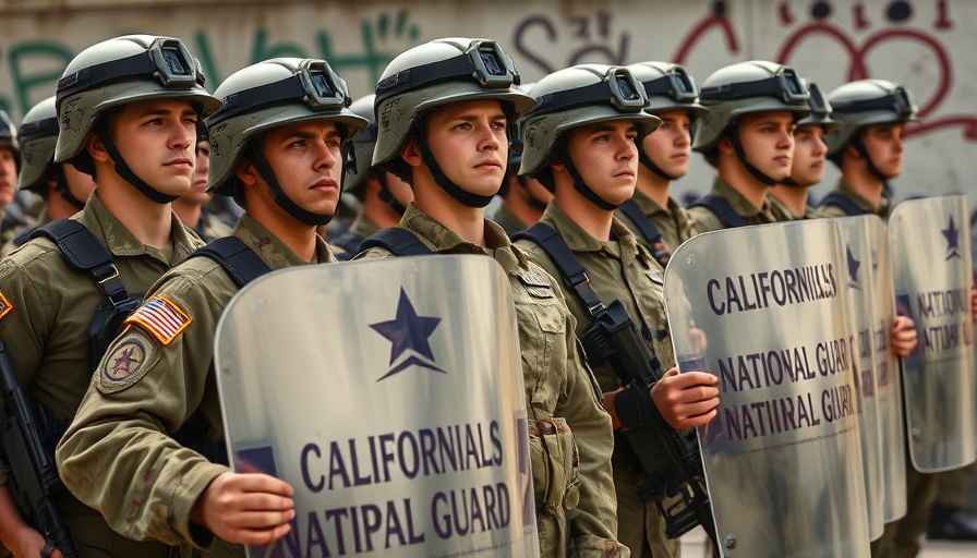 National Guard in formation during Trump administration impact on trade.