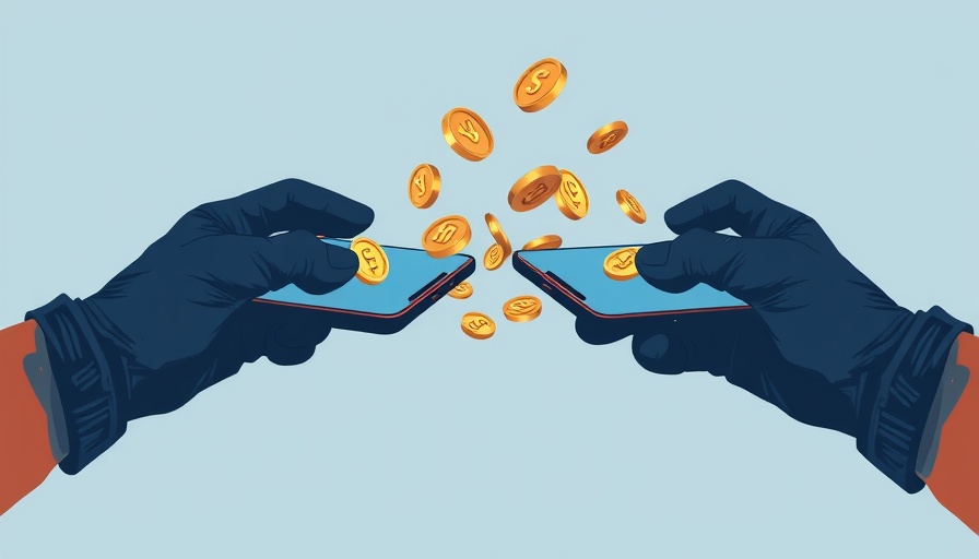Digital illustration of innovative revenue streams for influencers with phones.