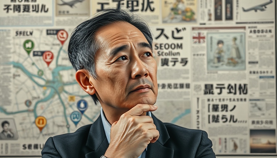 Christian Influence in South Korea influence with man and map backdrop.