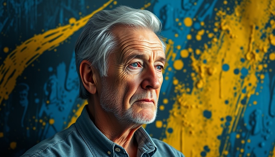 Thoughtful man with bold background, Ukraine Drone Attacks discussion