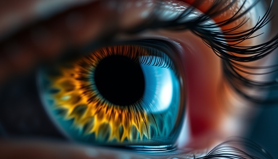 Intricate close-up of a vivid eye, portraying faith.