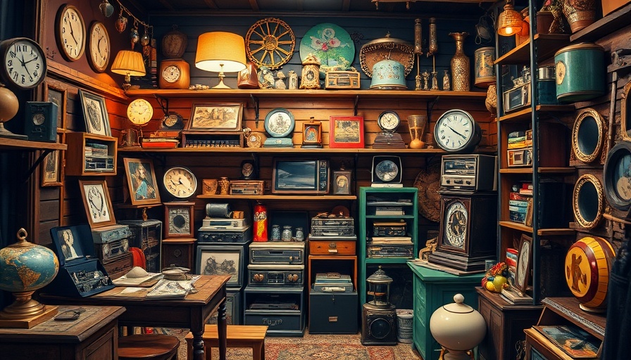 A diverse vintage collection displayed warmly, evoking the joy of collection.