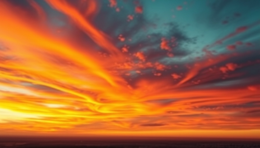 Abstract painting of a sunset representing Emmaus Road Jesus.