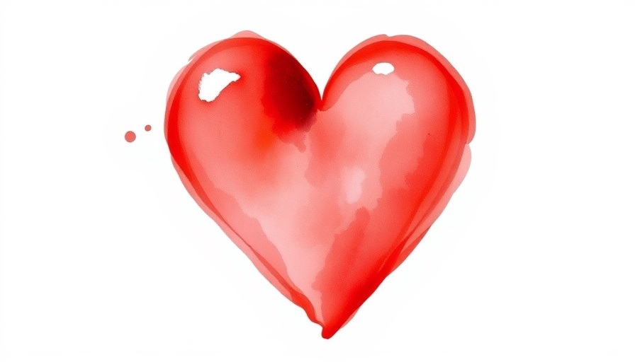 Vibrant watercolor heart symbolizing the peace of Jesus Christ.
