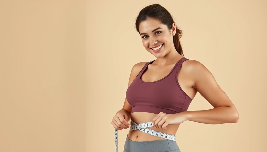 Fit woman measuring waist, best low-sugar snacks inspiration.