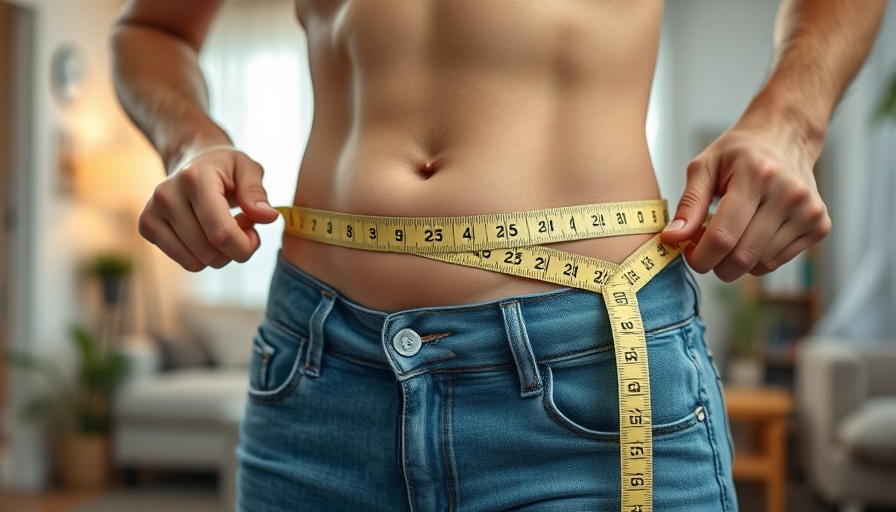 Person measuring waist to depict Panera Bread orders to help burn belly fat.
