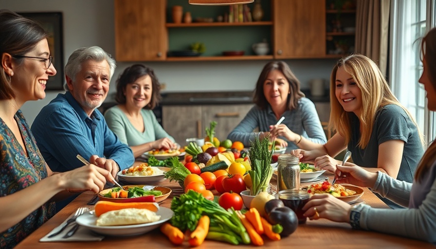 Diabetic diet plan meal setting with colorful fruits and vegetables.