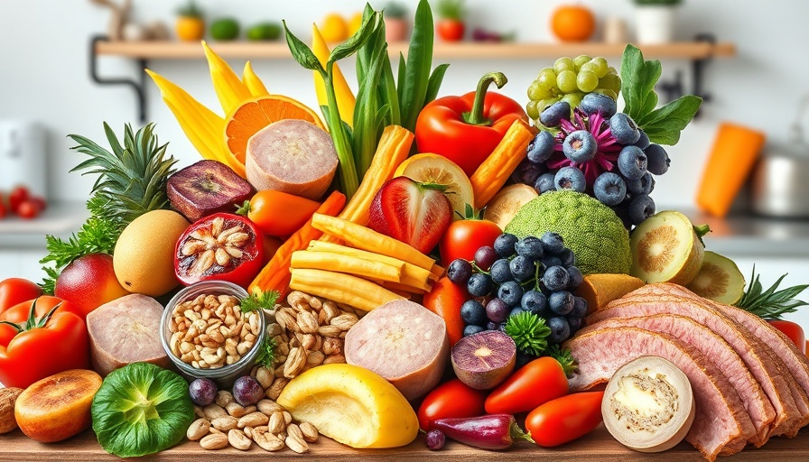 Vibrant collage of diabetes-friendly recipes with fresh fruits and nuts.