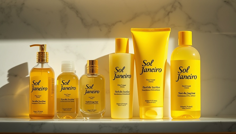 Vibrant Sol de Janeiro products on marble shelf; top fragrances at Sephora.