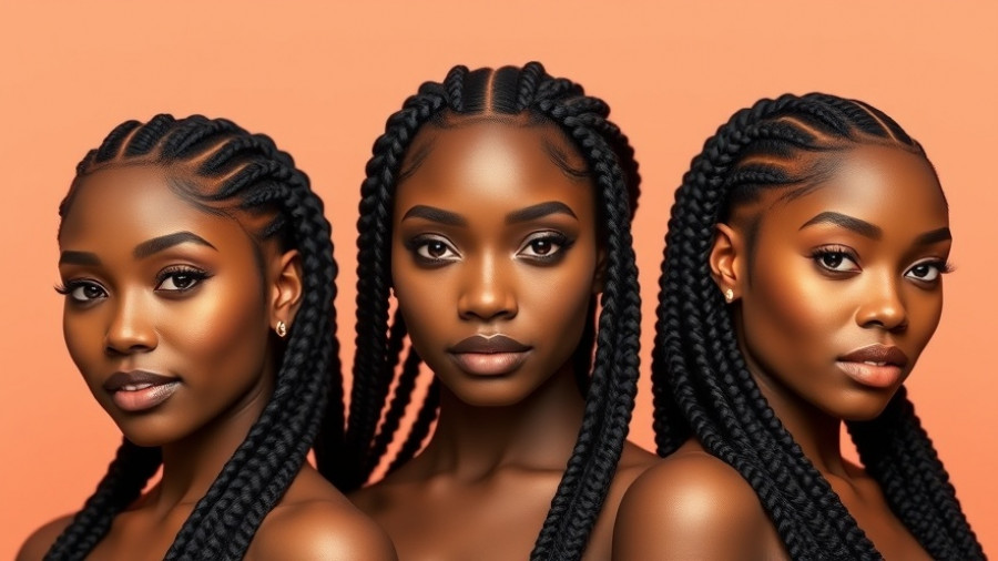 Confident women showcasing House of Braid Styling Gel.