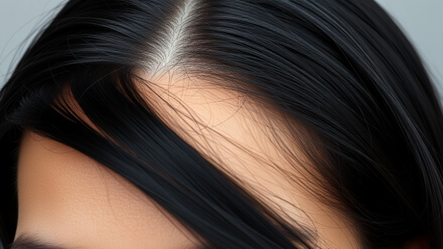 Close-up of a healthy scalp and shiny hair highlighting the effects of the best Korean scalp serums.