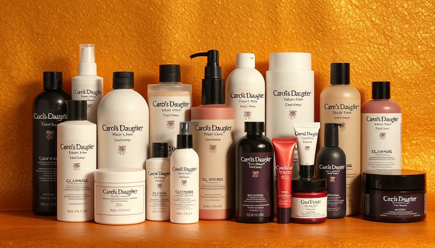 Carol's Daughter textured haircare product lineup on a warm background.