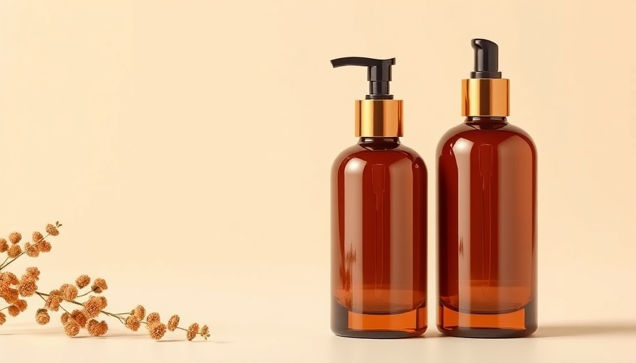 Lenox And Sixteenth products in elegant brown bottles on a cream background.