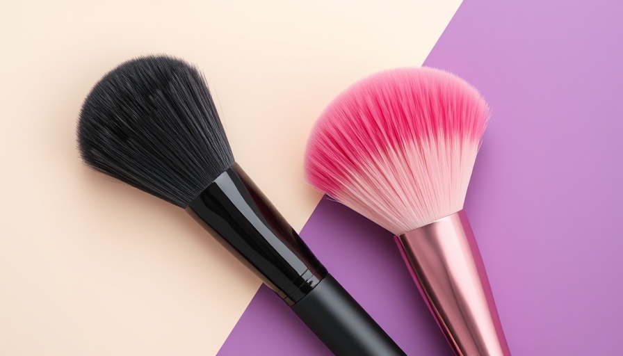 Best makeup brushes for flawless application, black and pink brush.