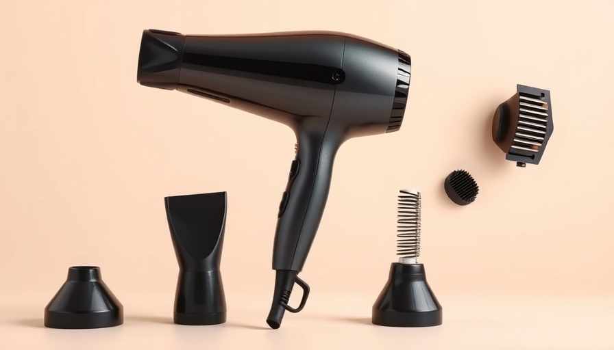 Sleek modern hair dryer and attachments, best hair dryers 2025