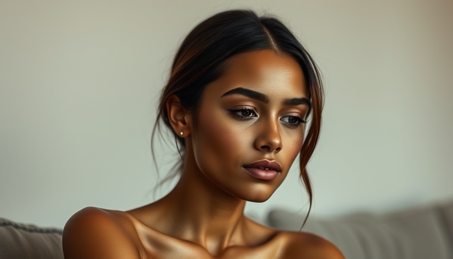 Glowing skin and serene expression in sunlight, Caveman Regimen Skin Care.