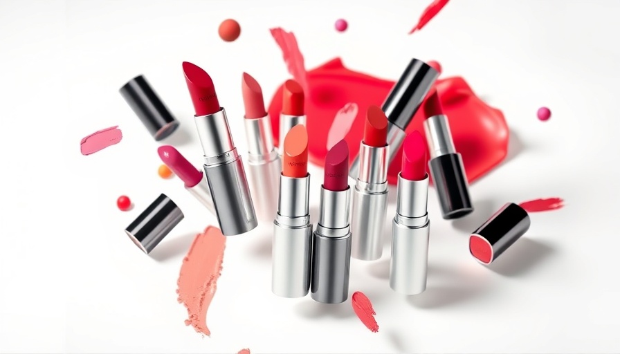 Floating Wonderskin lip products in assorted colors, elegantly displayed.