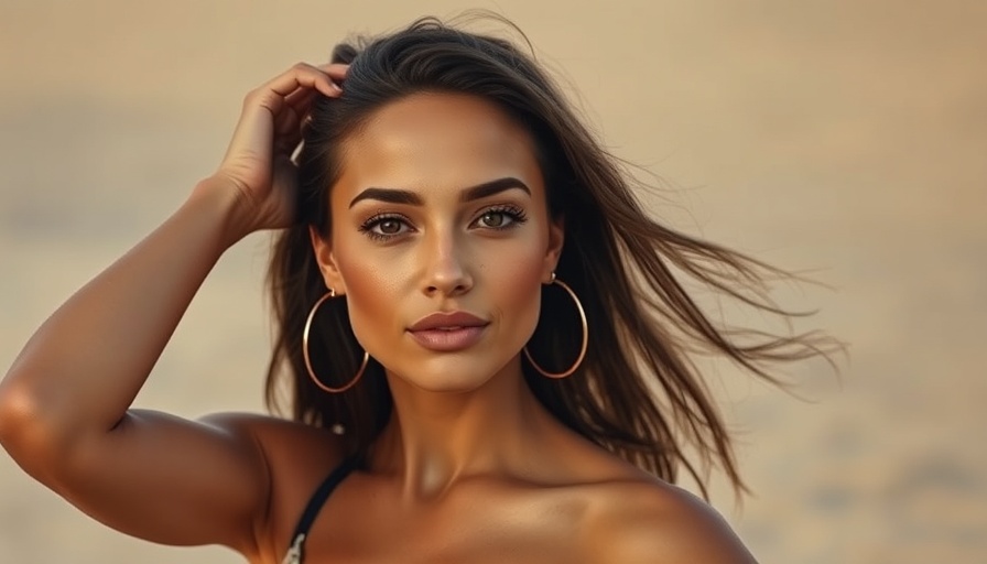 Confident woman on a beach, highlighting best face sunscreens 2025.