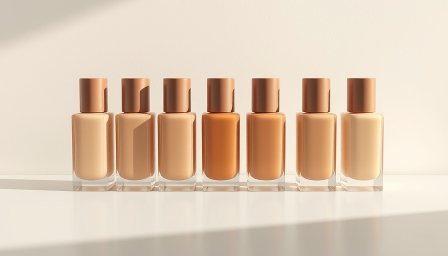 Foundation bottles showcasing diverse shades for Morphe's comeback
