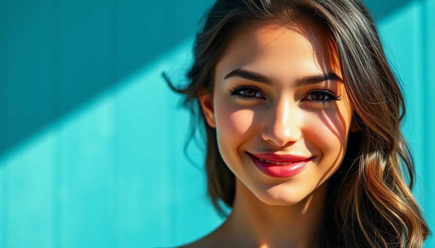 Radiant young woman outdoors, showcasing Best Foundations with SPF.
