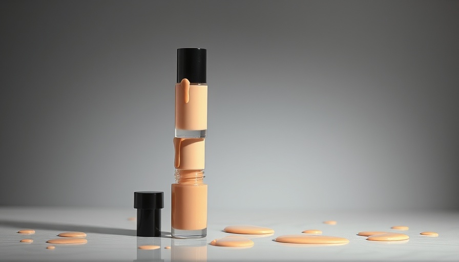 Lawless Beauty cosmetics displayed elegantly with liquid detail.