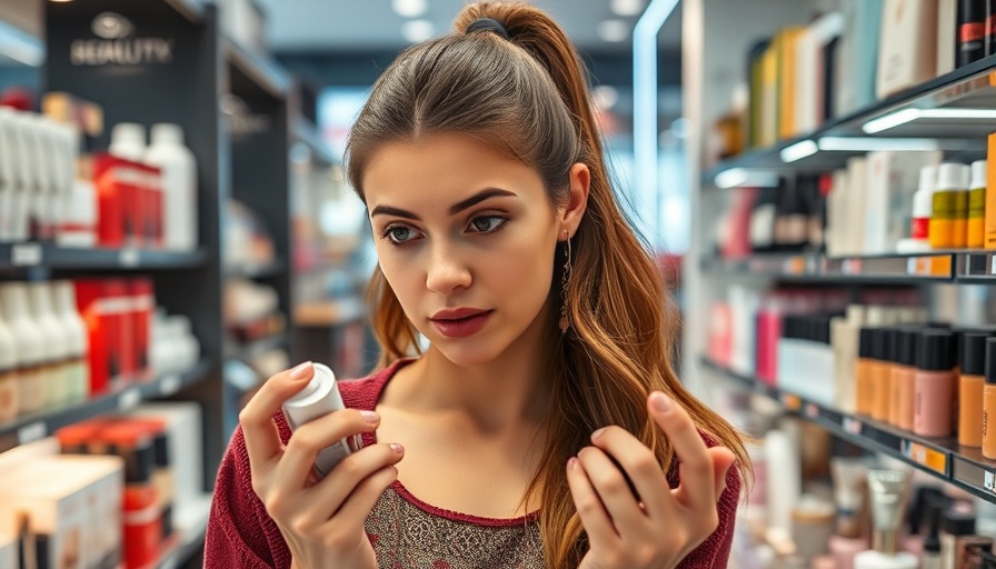 Marketing transition DTC sales retail success: a woman examines beauty products.