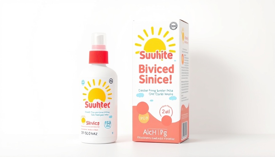 Cheerful SPF 30 sunscreen mist bottle and packaging, sunscreen reapplication.